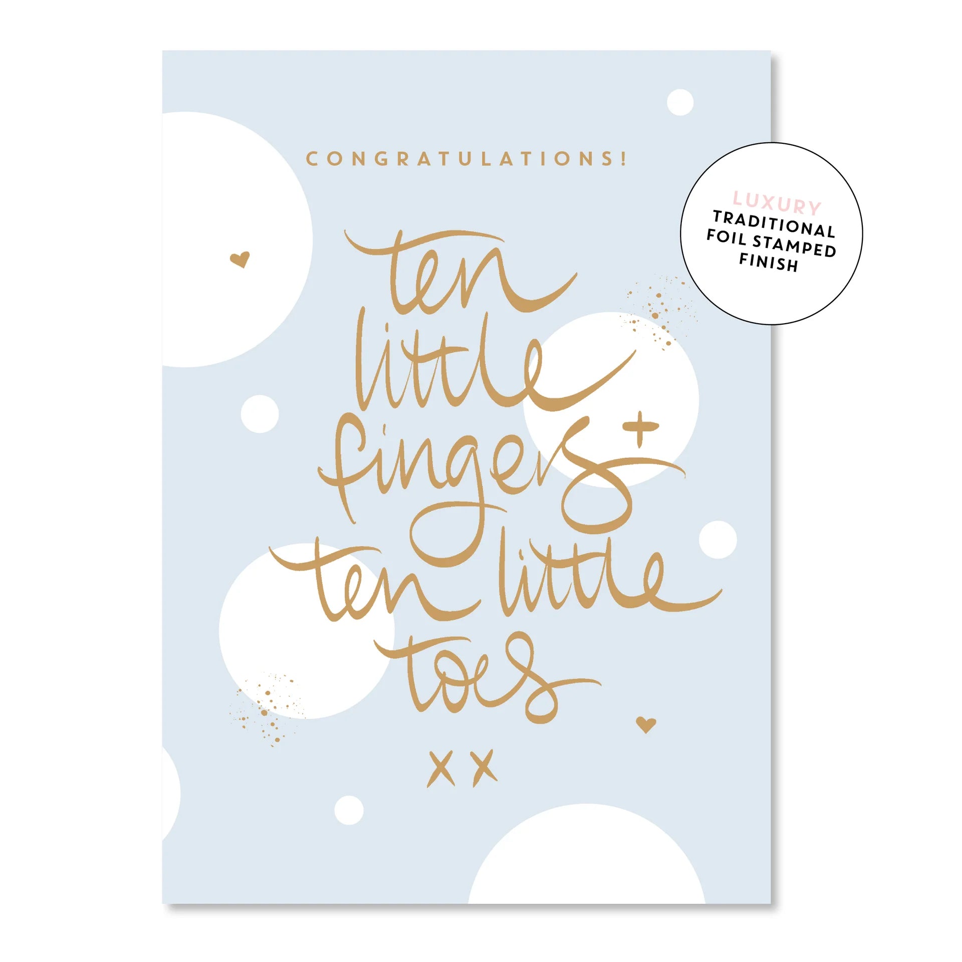 Ten Little Fingers Boy Greeting Card