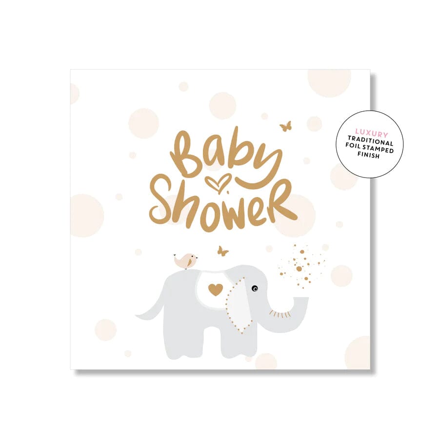 Baby Shower Elephant Small Greeting Card