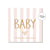 Baby Pink Stripes Small Greeting Card