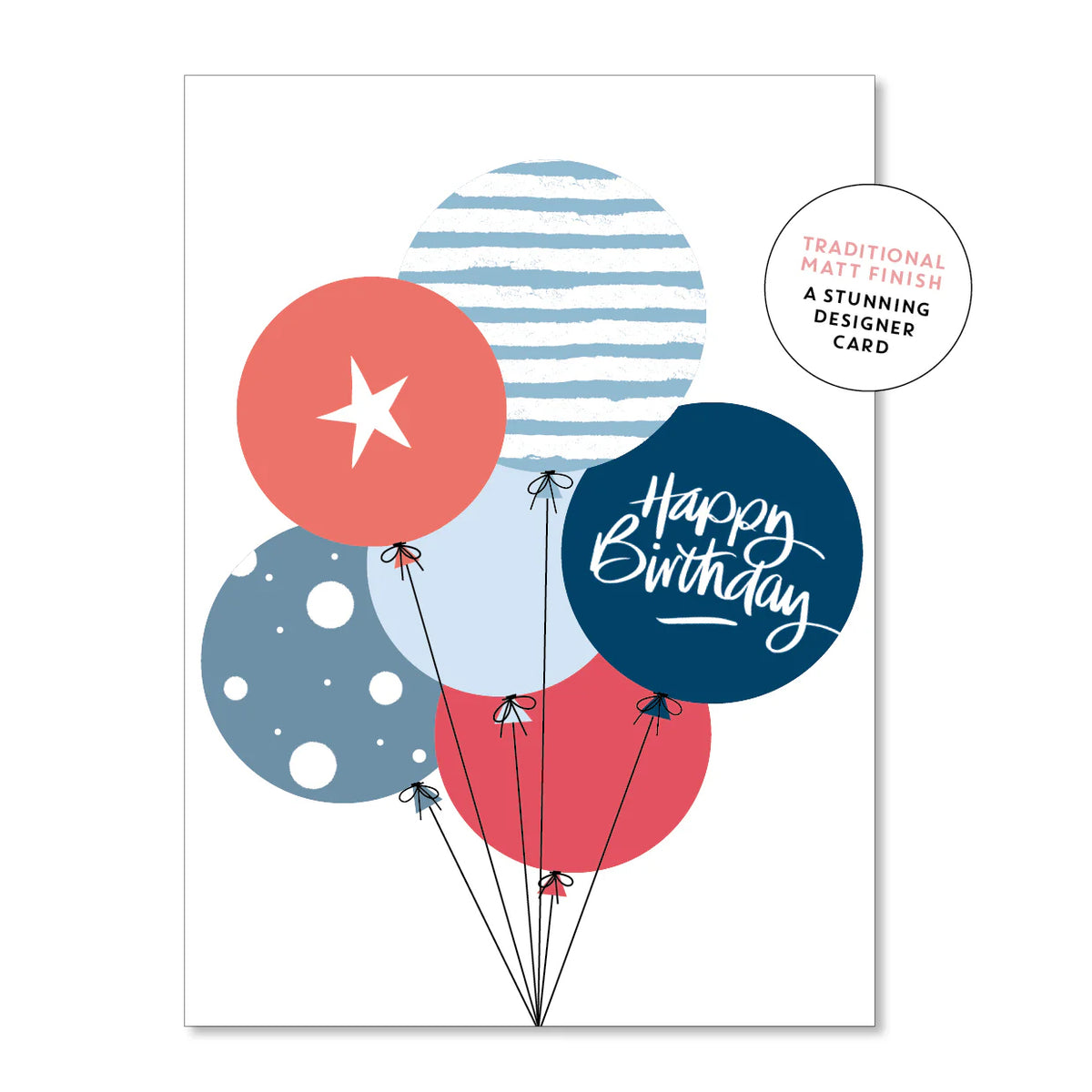 Birthday Balloons Greeting Card