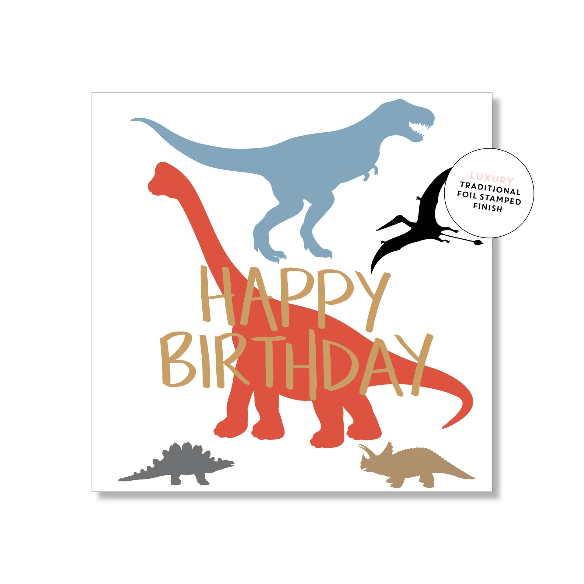 Dinosaur Birthday Small Greeting Card