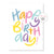 Pretty HB Letters Greeting Card