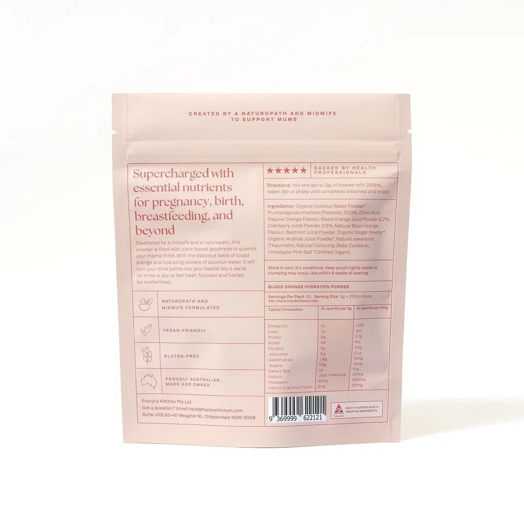 Motherhood Hydration Powder 150g (Blood Orange)