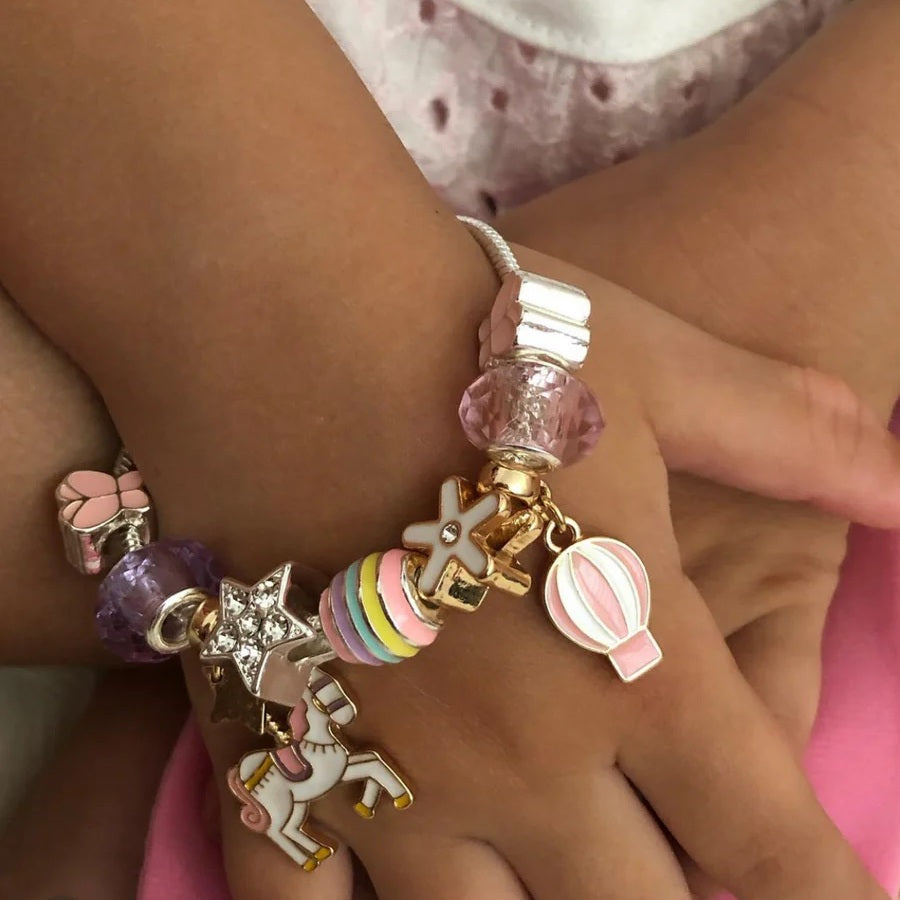 Unicorn Carousel Charm Bracelet