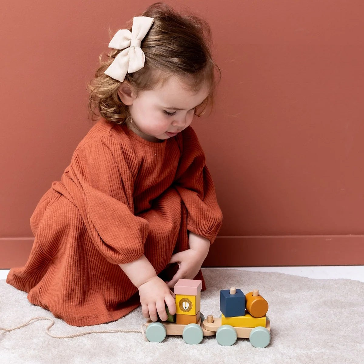 Wooden Mini Animal Train