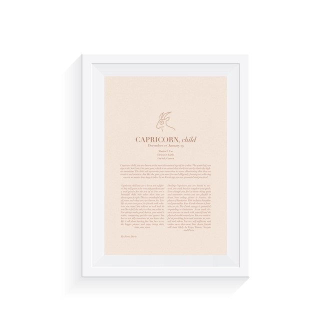 Original Zodiac A4 Print (Capricorn)