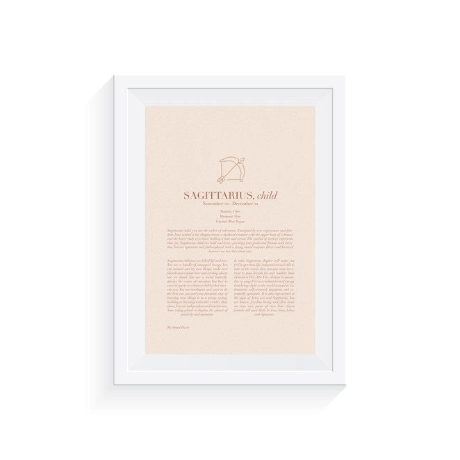 Original Zodiac A4 Print (Sagittarius)