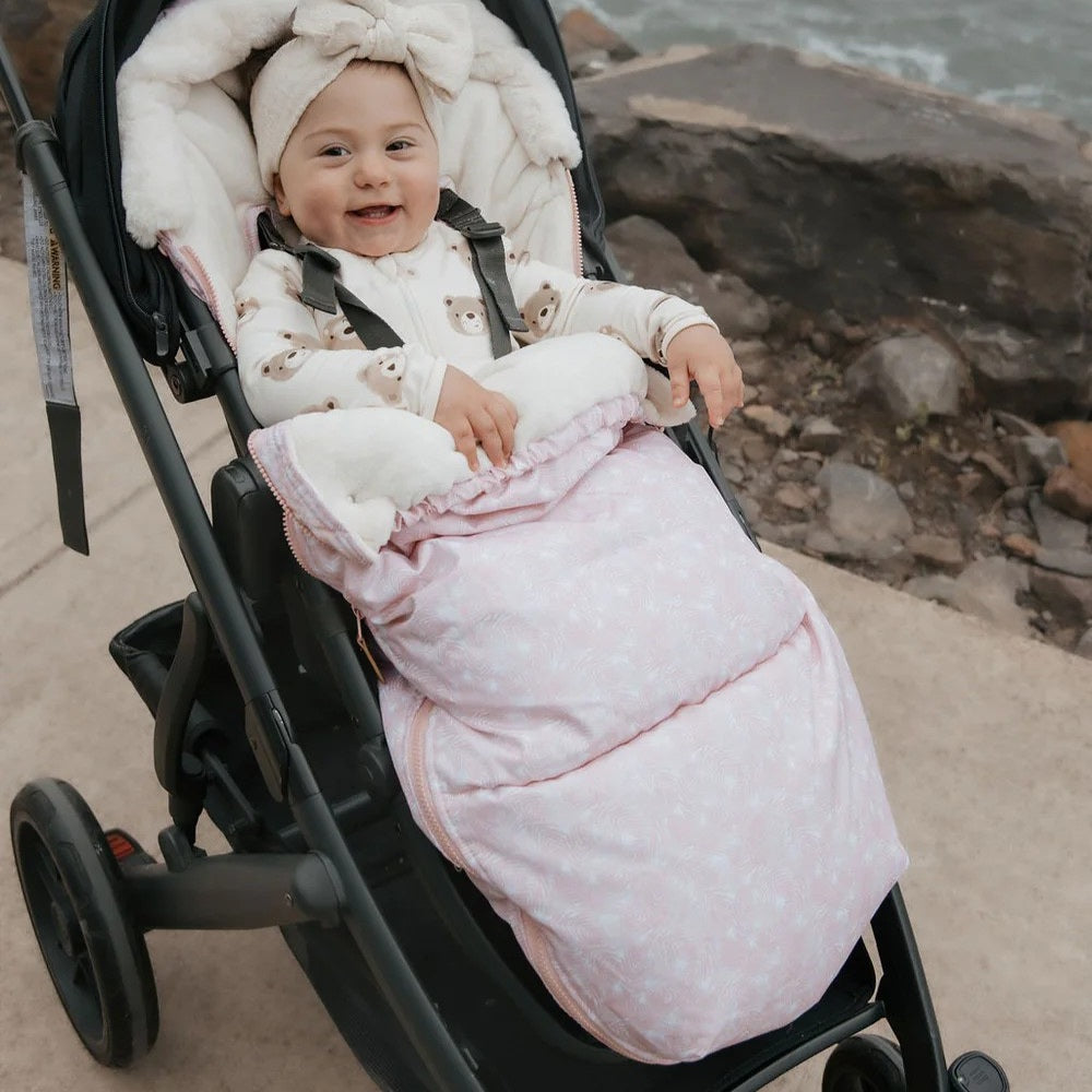 Nordic Footmuff - Pink Feather