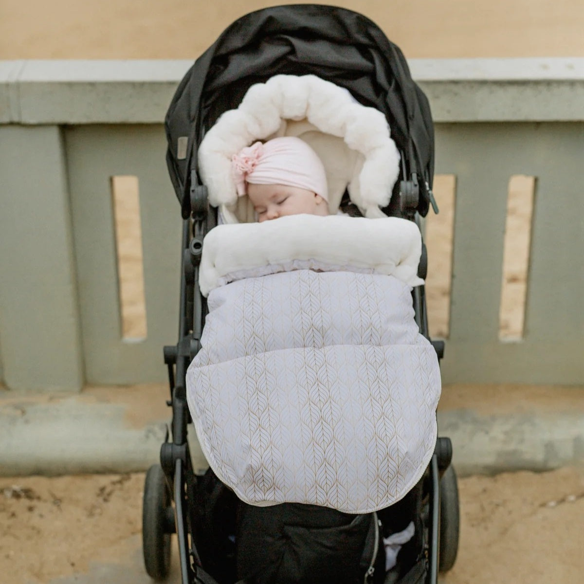 Nordic Footmuff - White Gold
