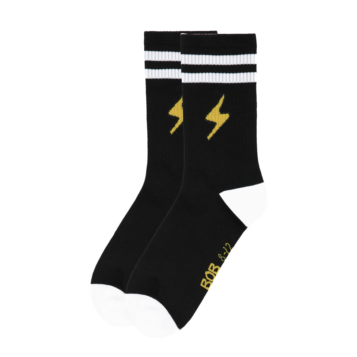 Black Bolts Skate Sock