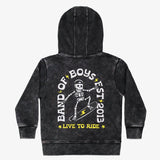 Black Wash Bones Skate Hood