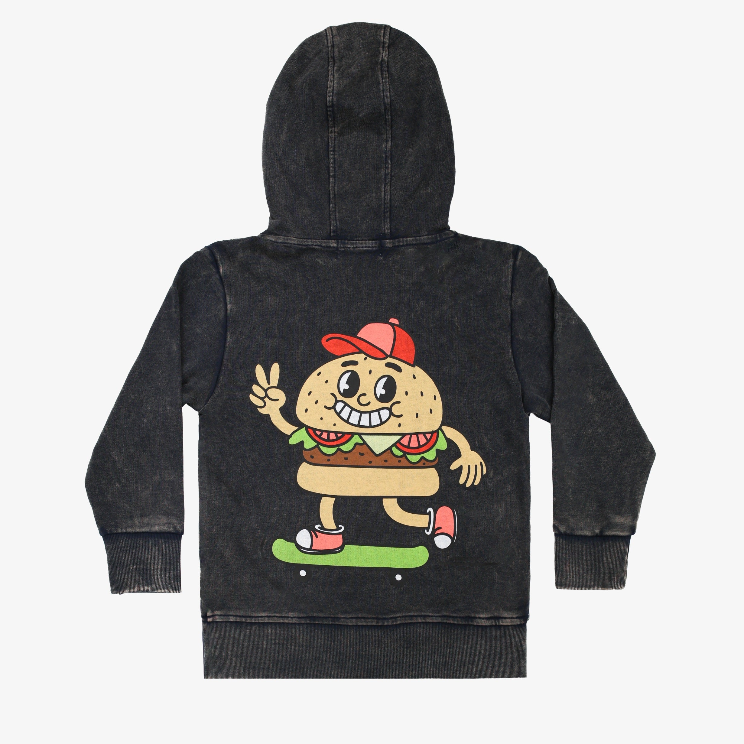Navy Wash Burger Hood