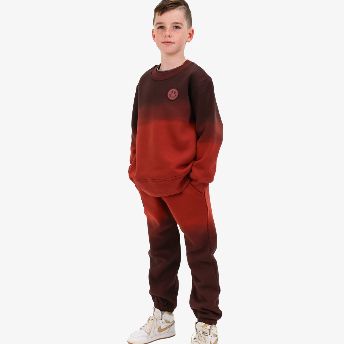 Smiley Dip Dye Track Pants