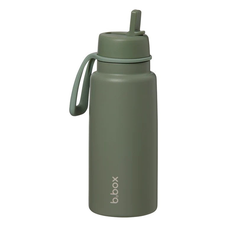 Insulated Flip Top Drink Bottle 1L (Olive)
