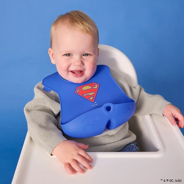 Silicone Bib - Superman
