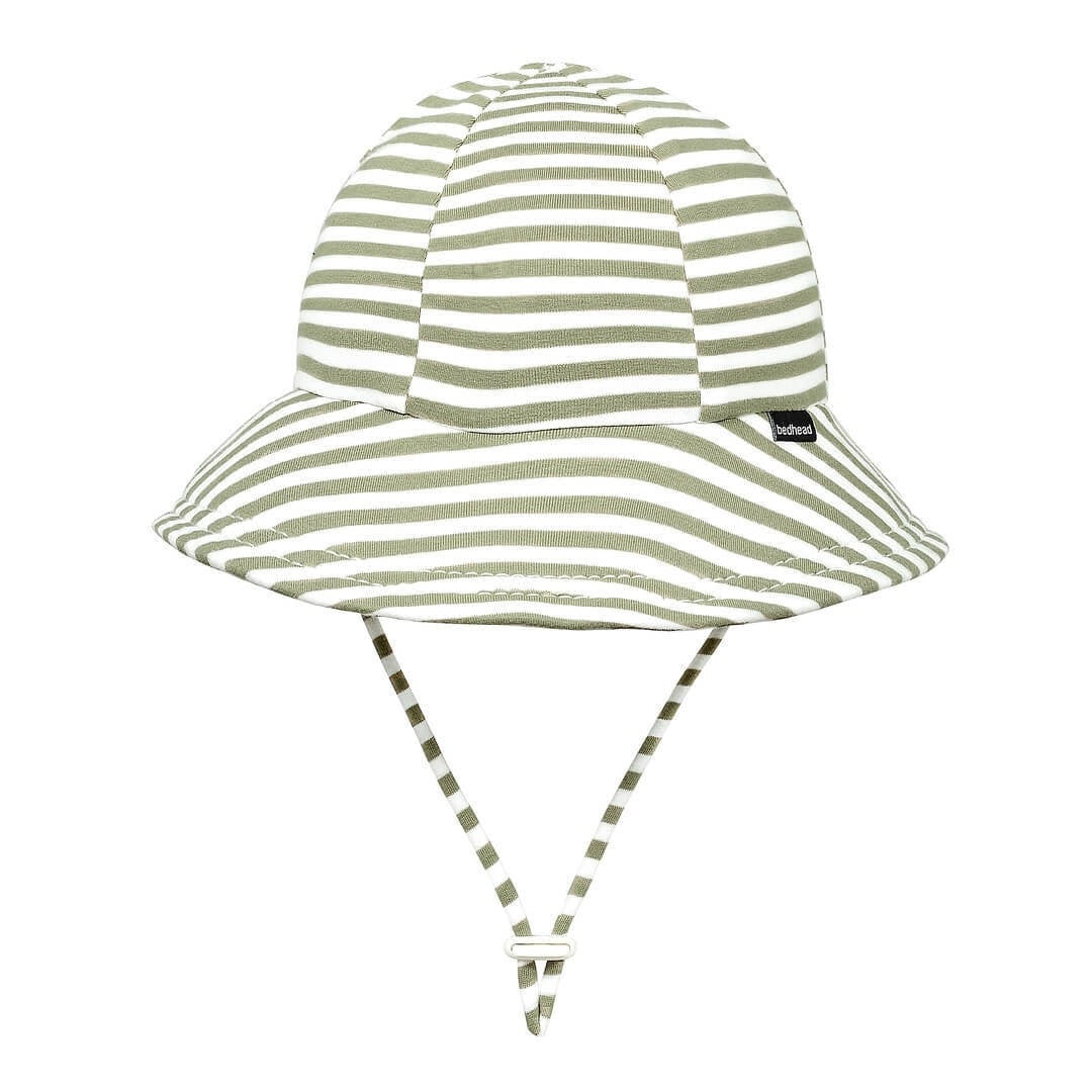 Toddler Bucket Sun Hat (Khaki Stripe)