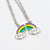 Purple Rainbow Best Friends Necklace