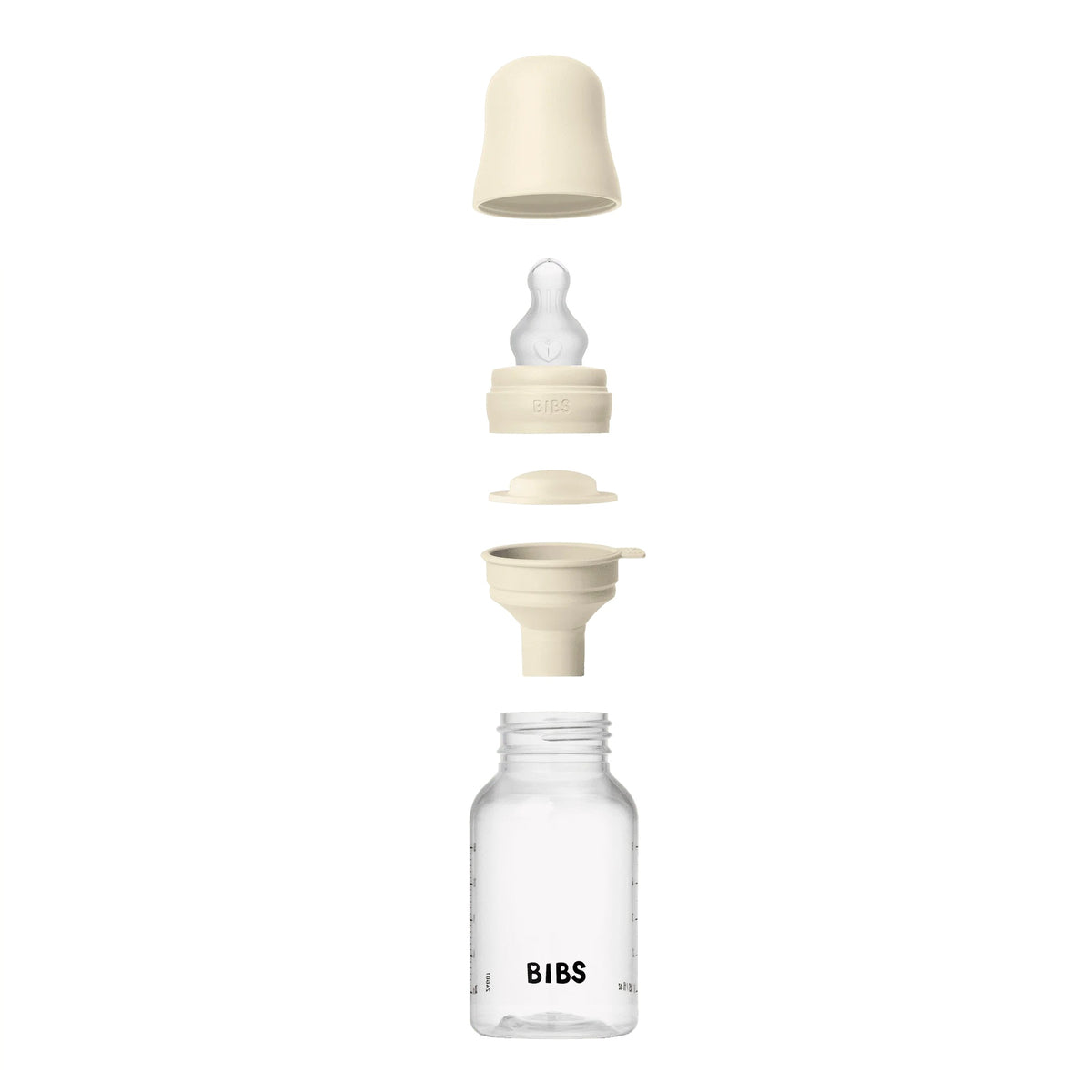 Baby Bottle Latex Complete Set 150ml (Ivory)