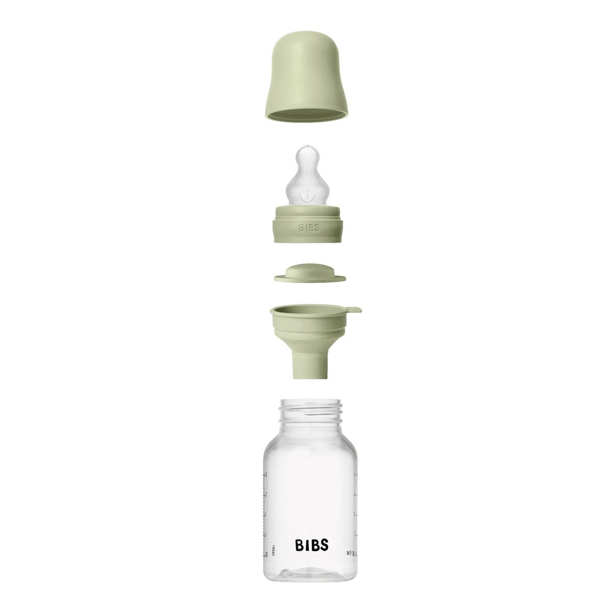 Baby Bottle Latex Complete Set 150ml (Sage)