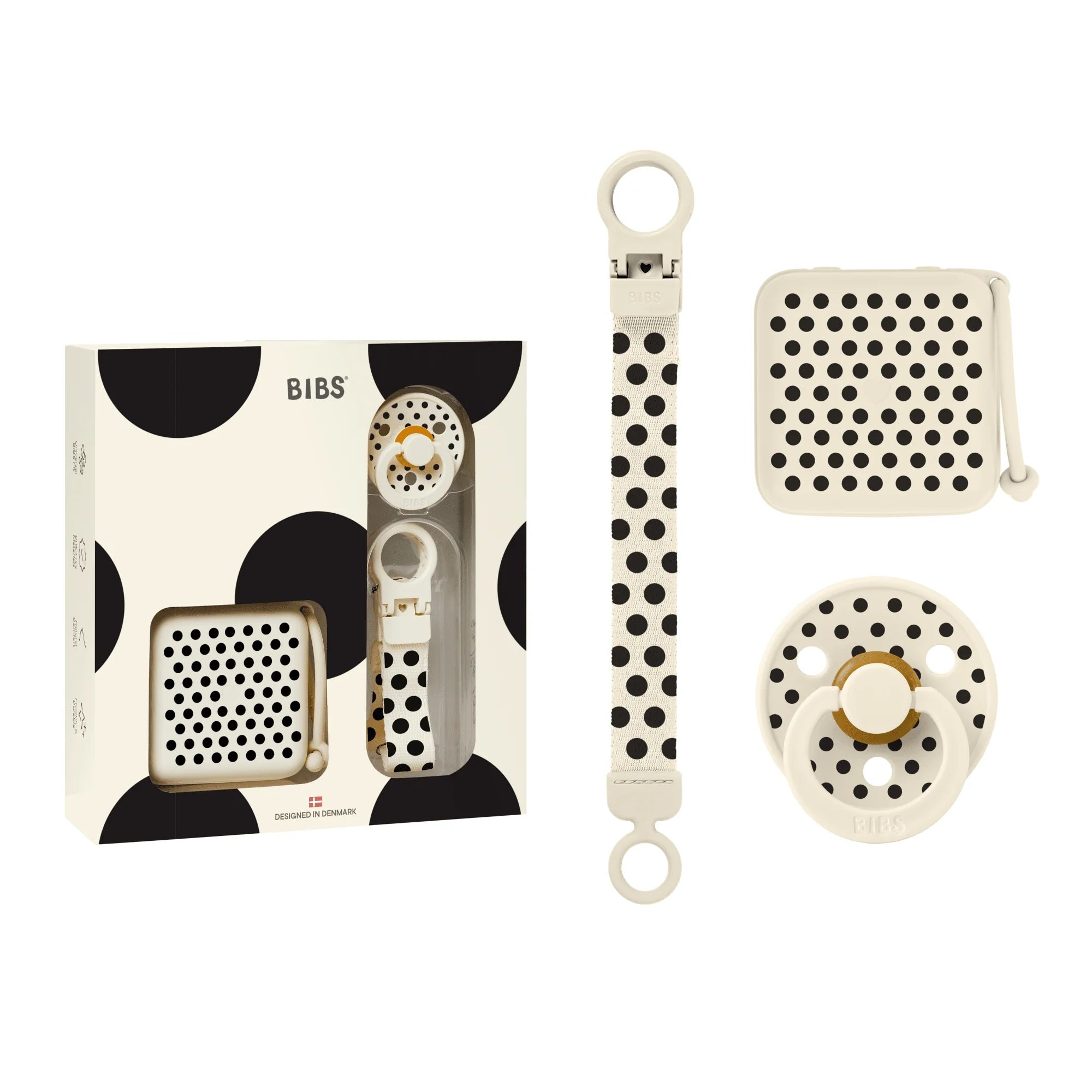 Soothe & Go Gift Set - Polka Ivory/Black