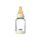 Glass Baby Bottle Latex Complete Set 120ml (Ivory)