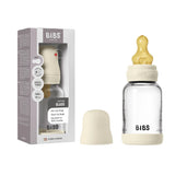 Glass Baby Bottle Latex Complete Set 120ml (Ivory)