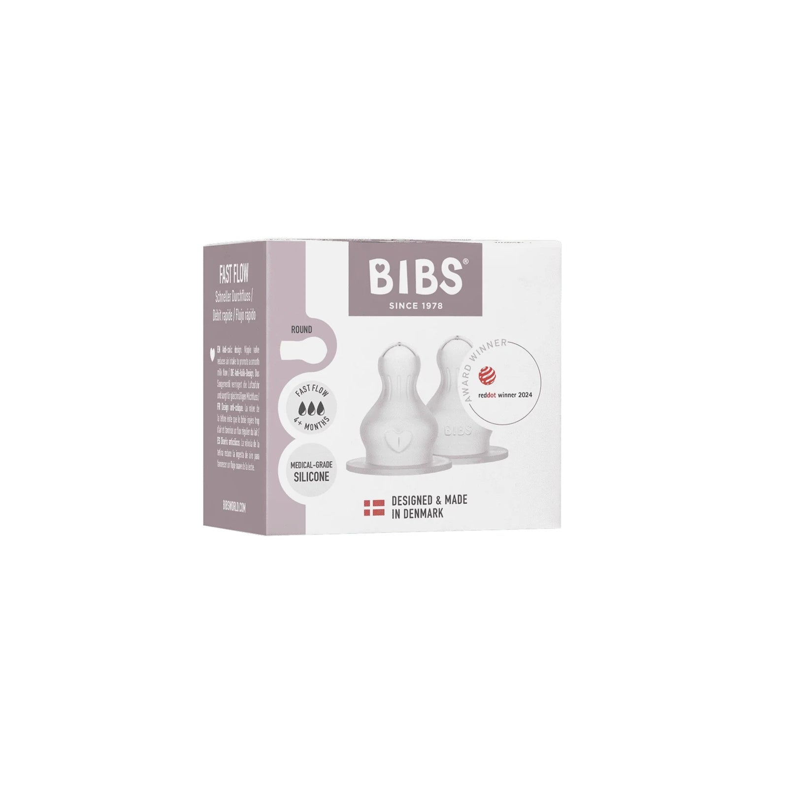 Bottle Replacement Latex Nipple 2 Pack (Fast Flow)