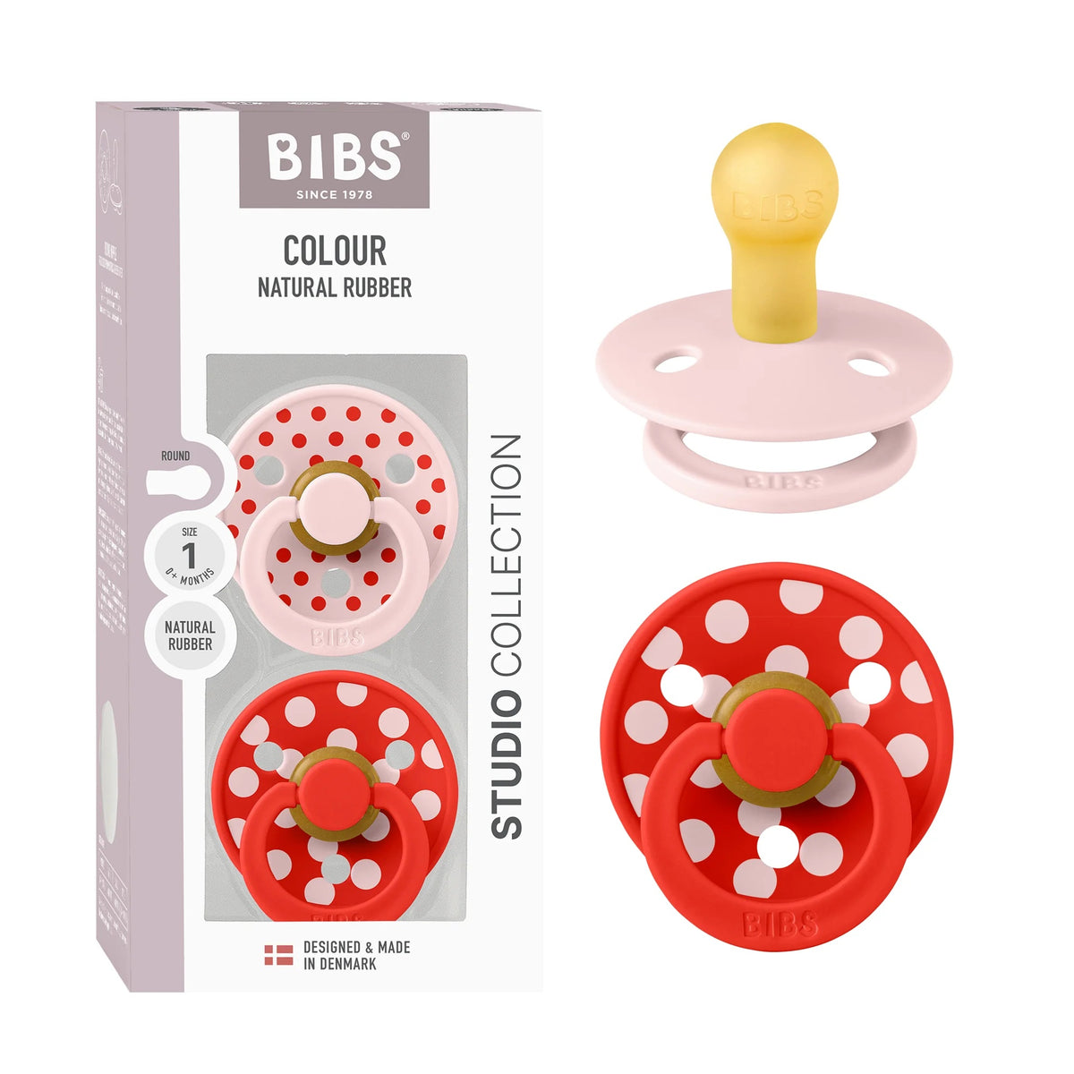 Bibs Studio Polka Pack (Blossom/Candy Apple)