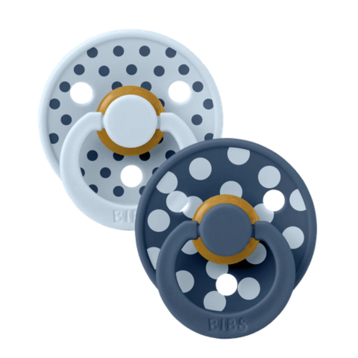 Bibs Studio Polka Pack (Baby Blue/Steele Blue)