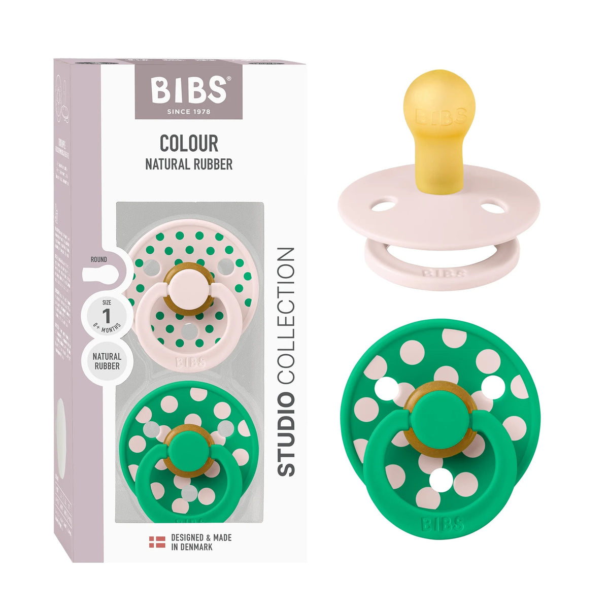 Bibs Studio Polka Pack (Petal/Cactus)