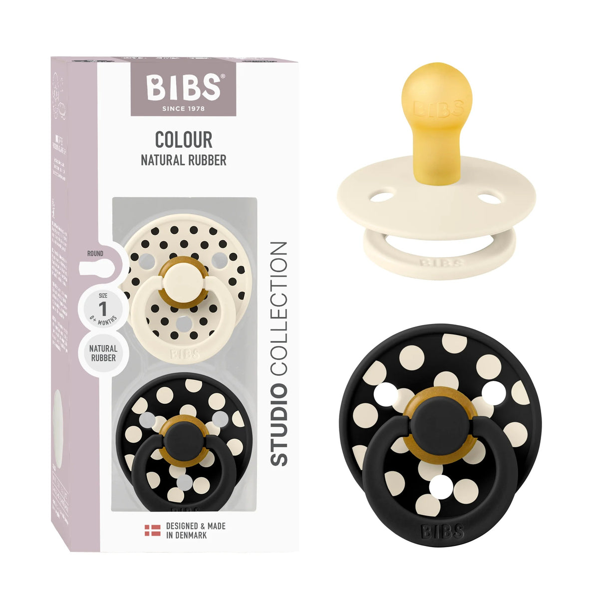 Bibs Studio Polka Pack (Ivory/Black)