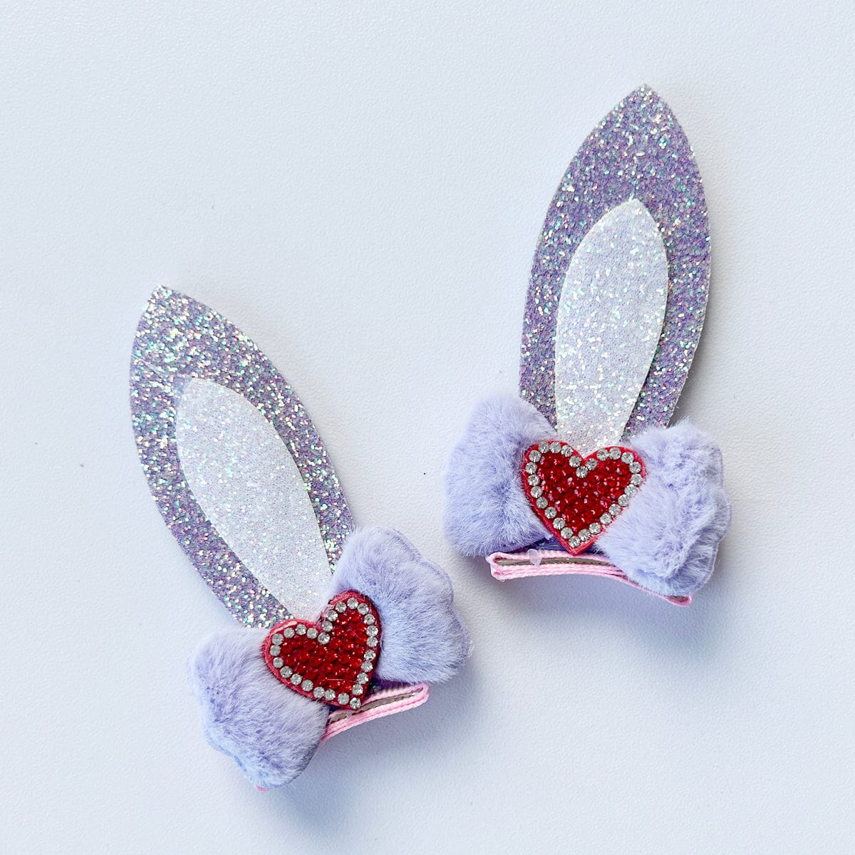 Bunny Ear Hair Clips (Mauve)