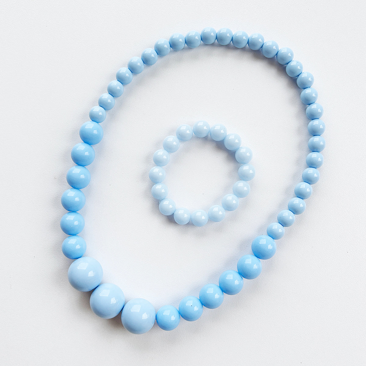 Candy Necklace & Bracelet (Blue)