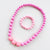 Candy Necklace & Bracelet (Bright Pink)