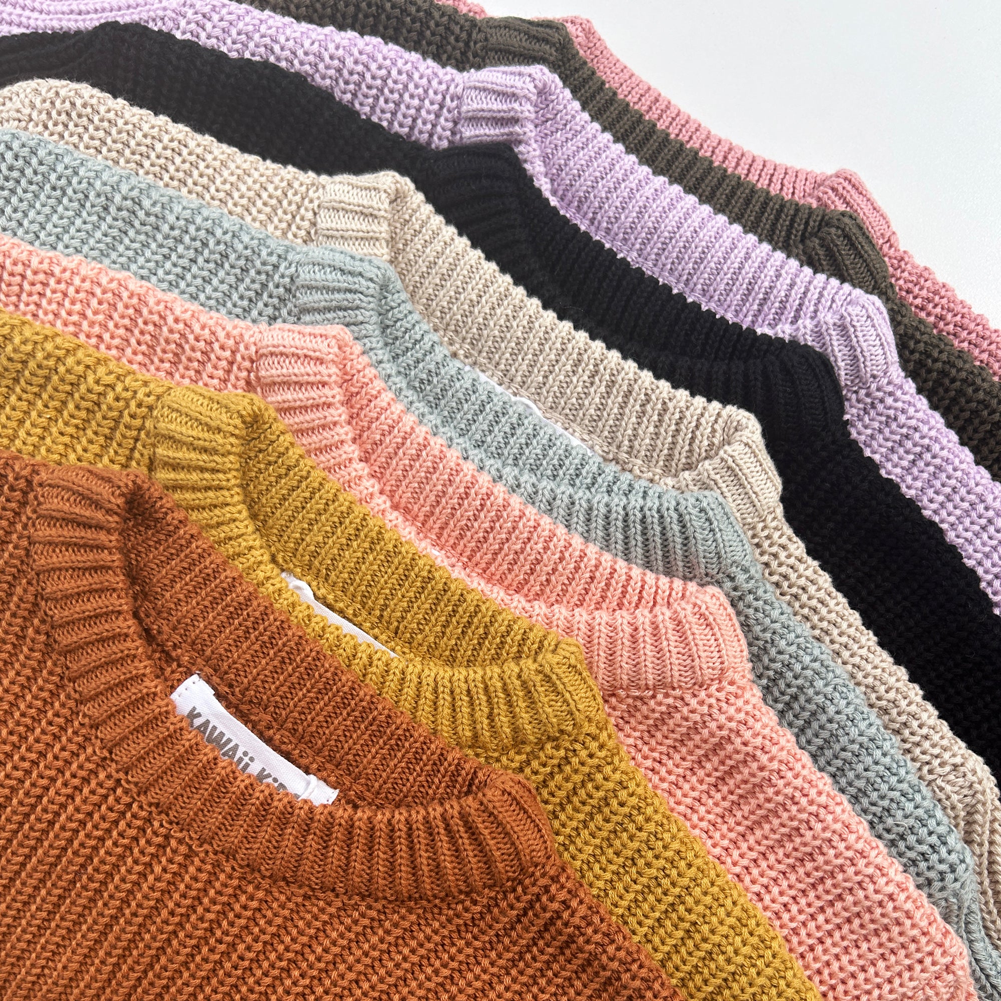 Chunky Cotton Knit Jumper (Black)