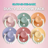 Glow Bubble Dummies 6 Pack (Dusty Rainbow)