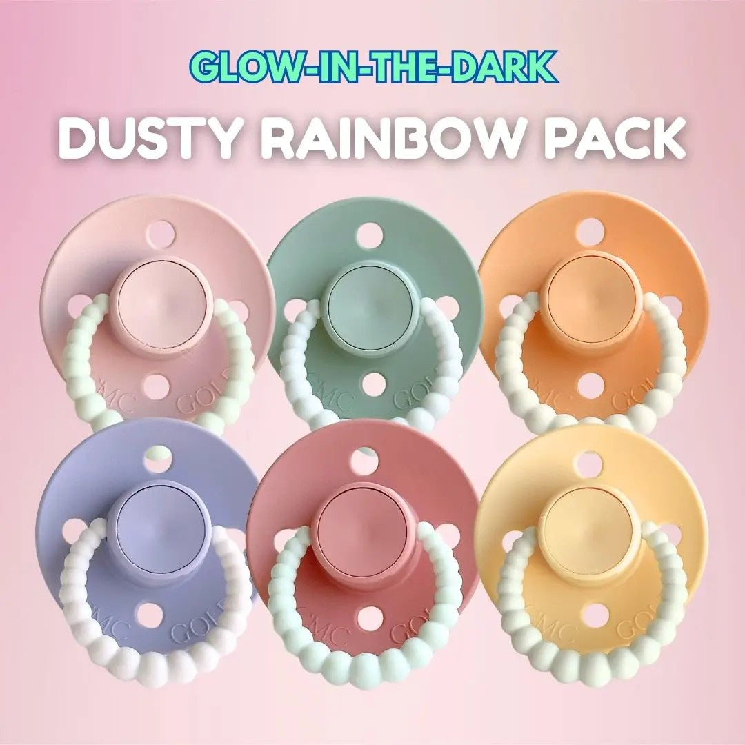 Glow Bubble Dummies 6 Pack (Dusty Rainbow)
