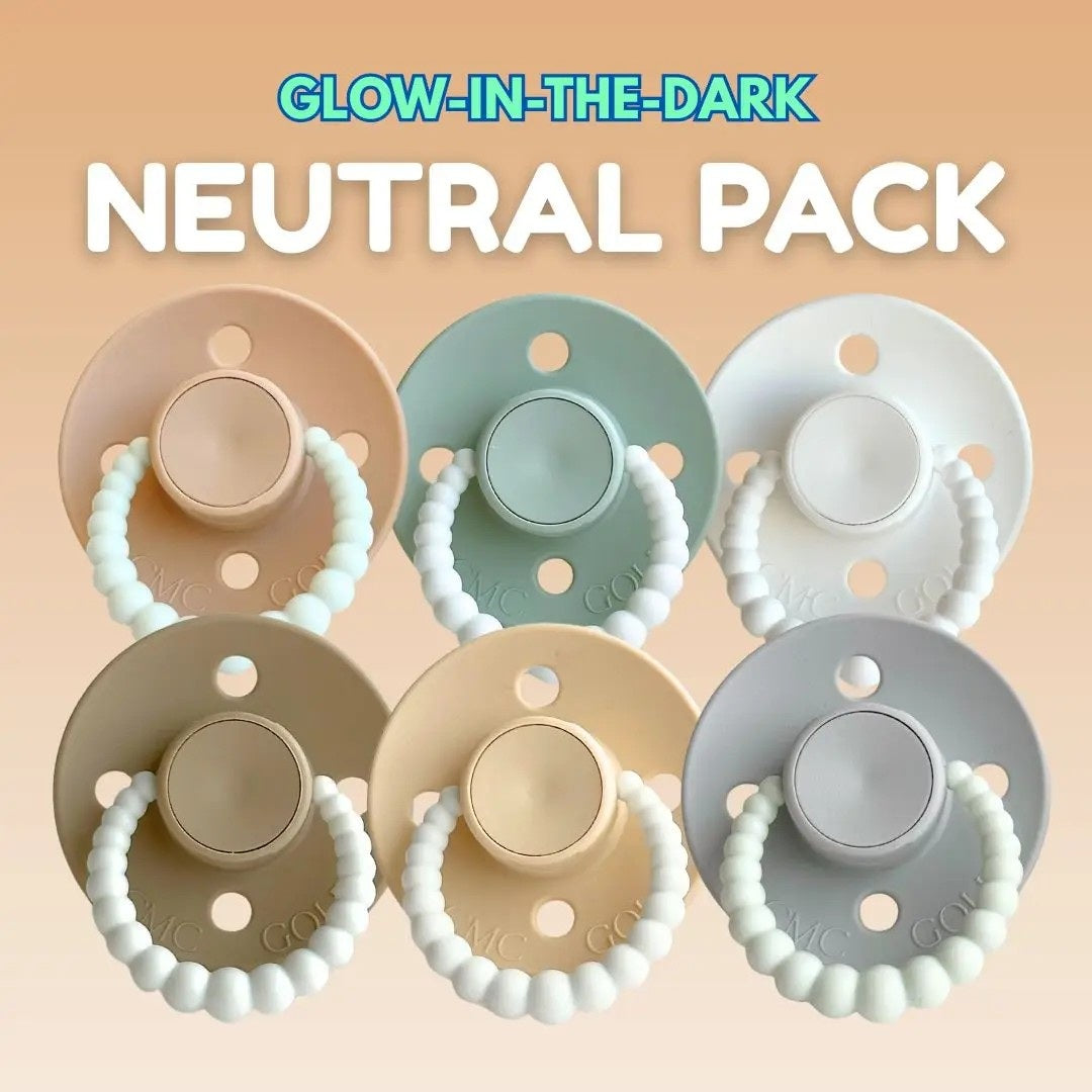 Glow Bubble Dummies 6 Pack (Neutral)