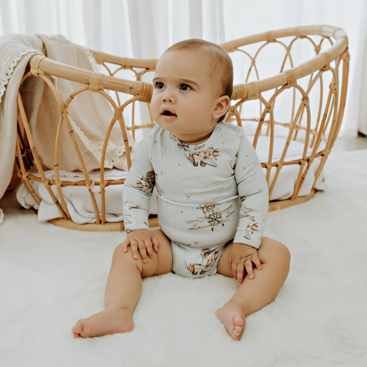 Aviator Teddy LS Bodysuit