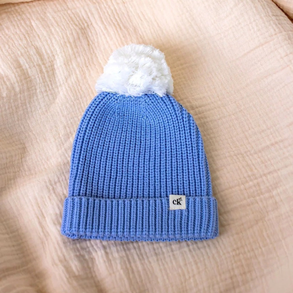 Baby Knit Beanie - Sky