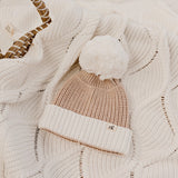 Baby Knit Beanie (Biscotti)