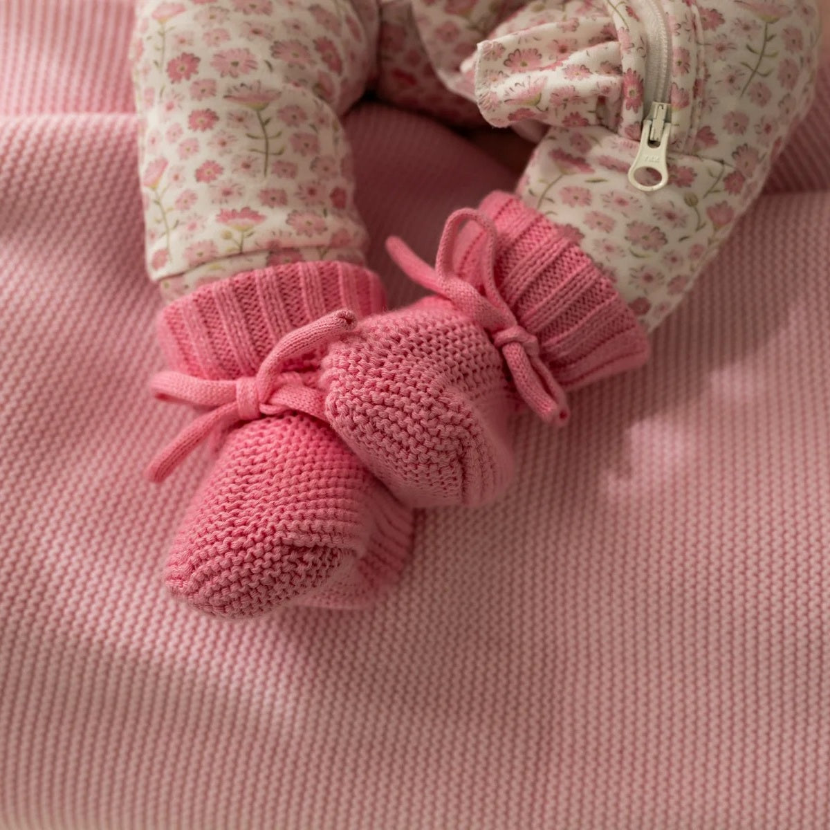 Baby Knit Booties (Rossewater)