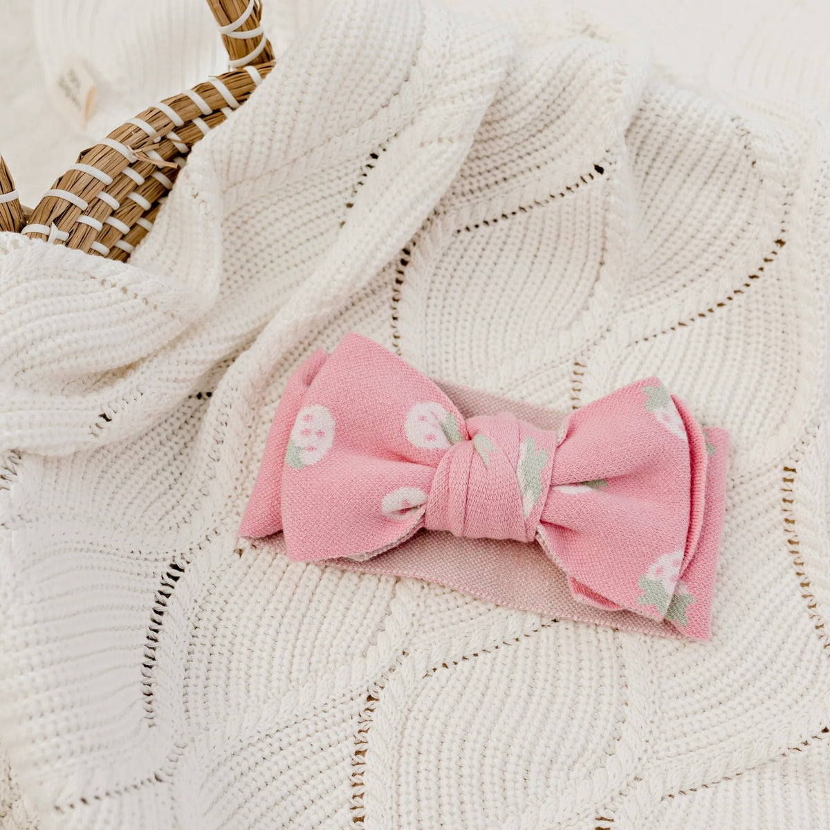 Oversized Top Knot (Strawberry Kisses)