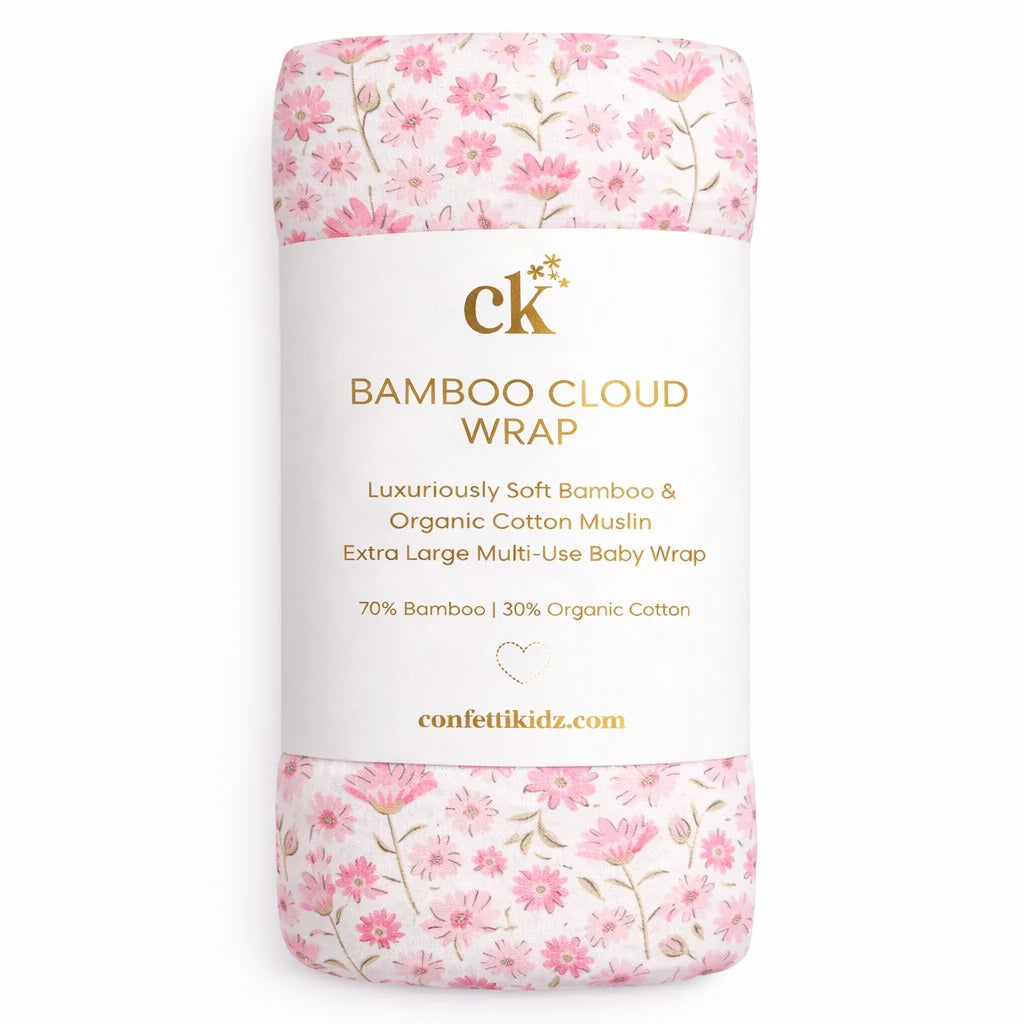Seashell Bloom Bamboo Cloud Wrap