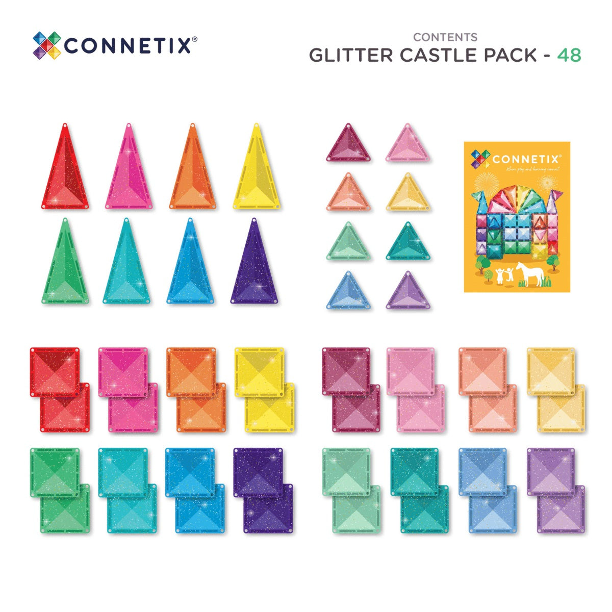 Glitter Castle Pack 48 Piece