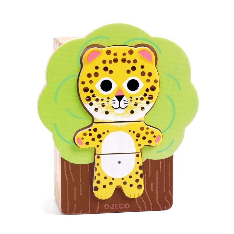 Animal Arbra Mix 18 Piece Wooden Puzzle Set