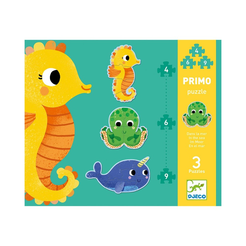 In The Sea 4,6,9 Piece Progressive Puzzle