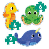 In The Sea 4,6,9 Piece Progressive Puzzle
