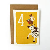 4 Party Animals Greeting Cards