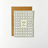 Love You Mum Greeting Card (Daisies)